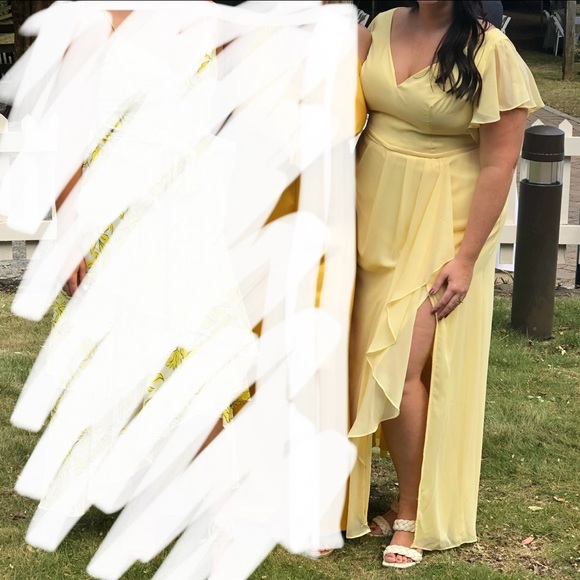 David’s Bridal Flutter Sleeve Bridesmaids Dress - Picture 3 of 6